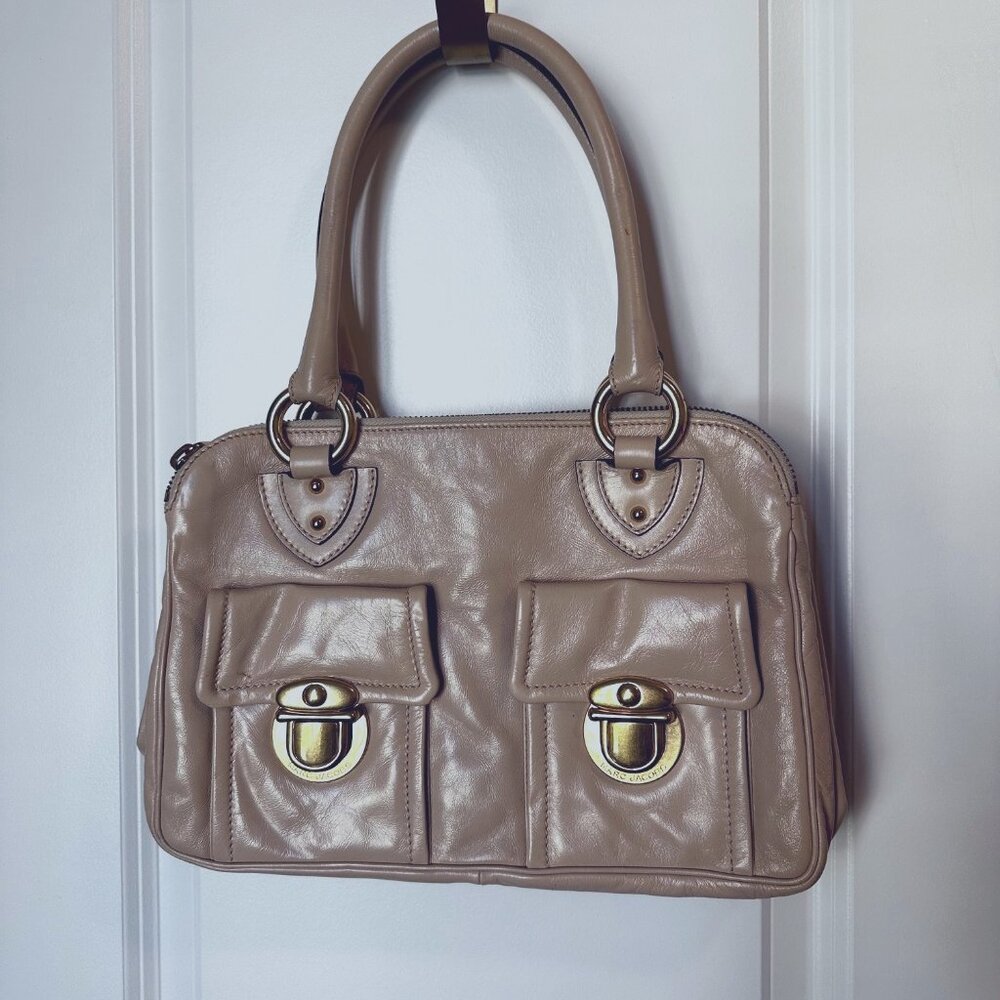 Marc Jacobs Blake Leather Beige Cream Handbag